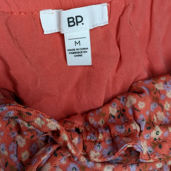 BP Printed Tie Front Miidress M - Picture 3 of 6